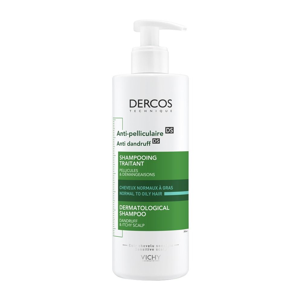 VICHY Dercos Anti-Dandruff Αντιπιτυριδικό Σαμπουάν για Κανονικά - Λιπαρά Μαλλιά, 390ml 