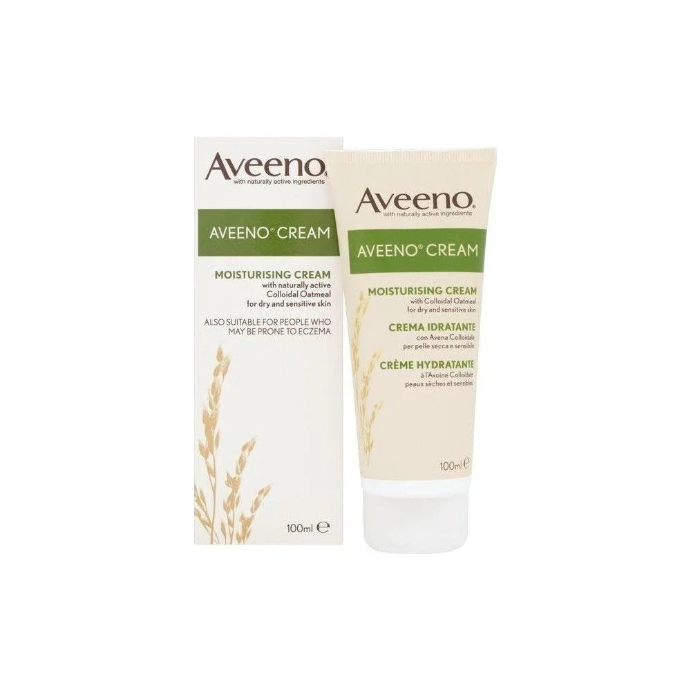 AVEENO CREAM 100ml Ενυδατική Κρέμα Προσώπου &amp; Σώματος για την Ξηρή επιδερμίδα