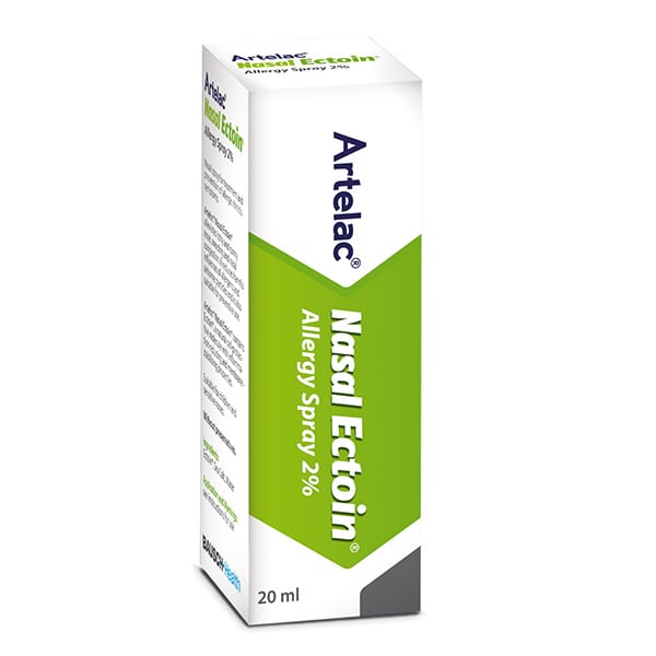 BAUSCH &amp; LOMB Artelac Nasal Ectoin Allergy Spray 2%, 20ml 