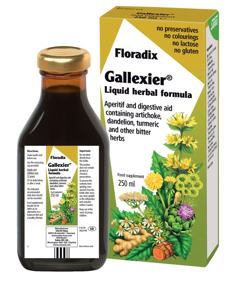 POWER HEALTH Floradix Gallexier Σιρόπι για τη Δυσπεψία, Προστασία της Χολής, Ορεξιογόνο, 250ml