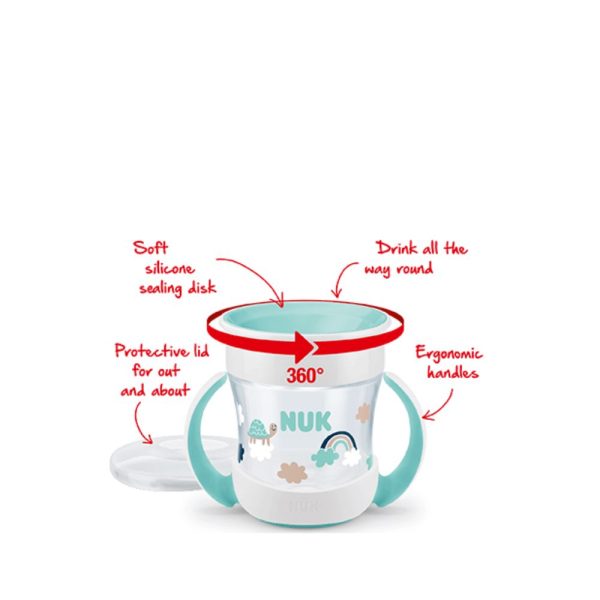 NUK Mini Magic Cup 360ᵒ 6m+ 160ml Χρώμα Γαλάζιο, 1τμχ