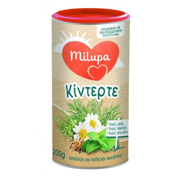 MILUPA Ρόφημα Βοτάνων Κίντερτε για Βρέφη από 6+ Μηνών 200g