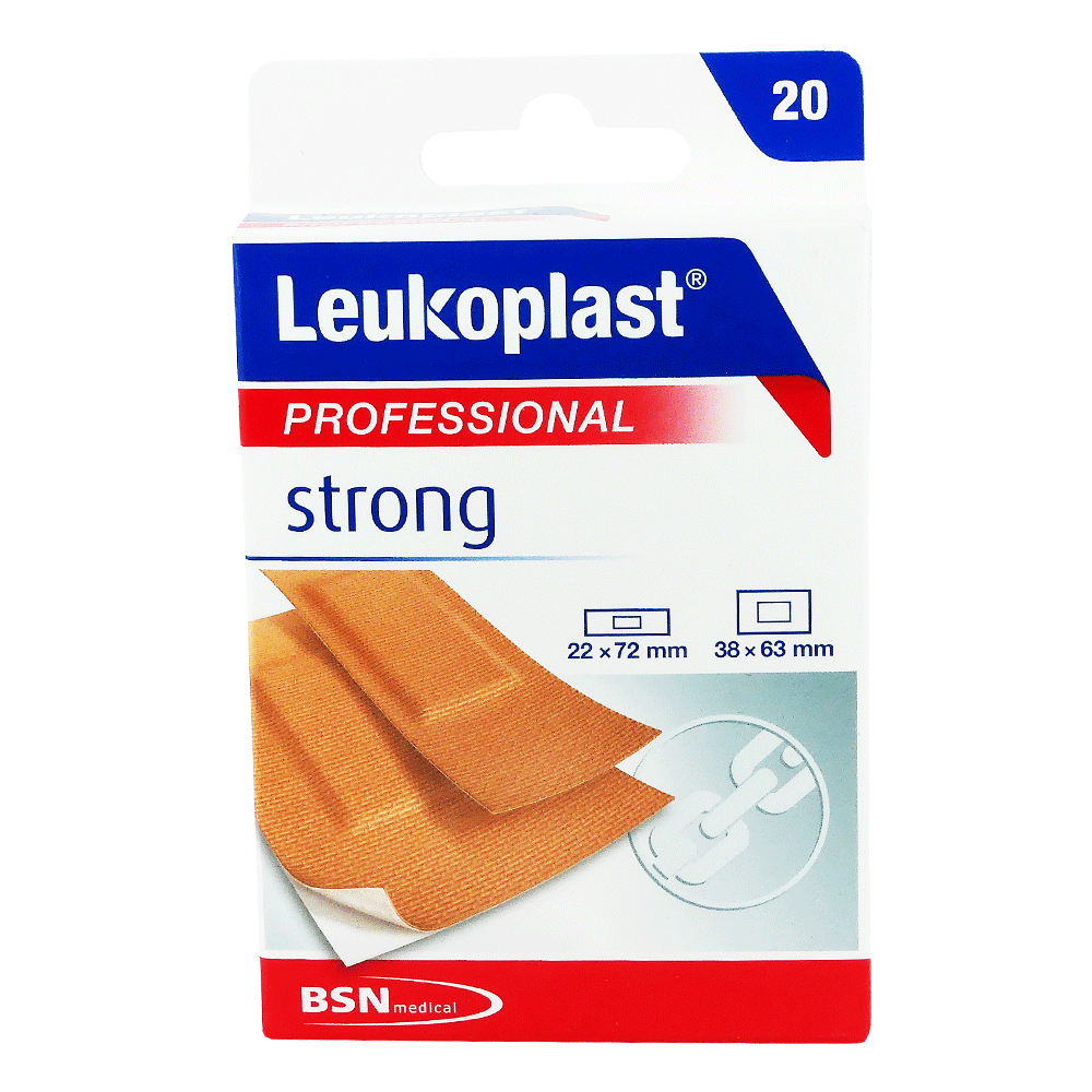 LEUKOPLAST Professional Strong Αυτοκόλλητα Επιθέματα για Βαθιά Κοψίματα σε 2 Μεγέθη, 20τεμ