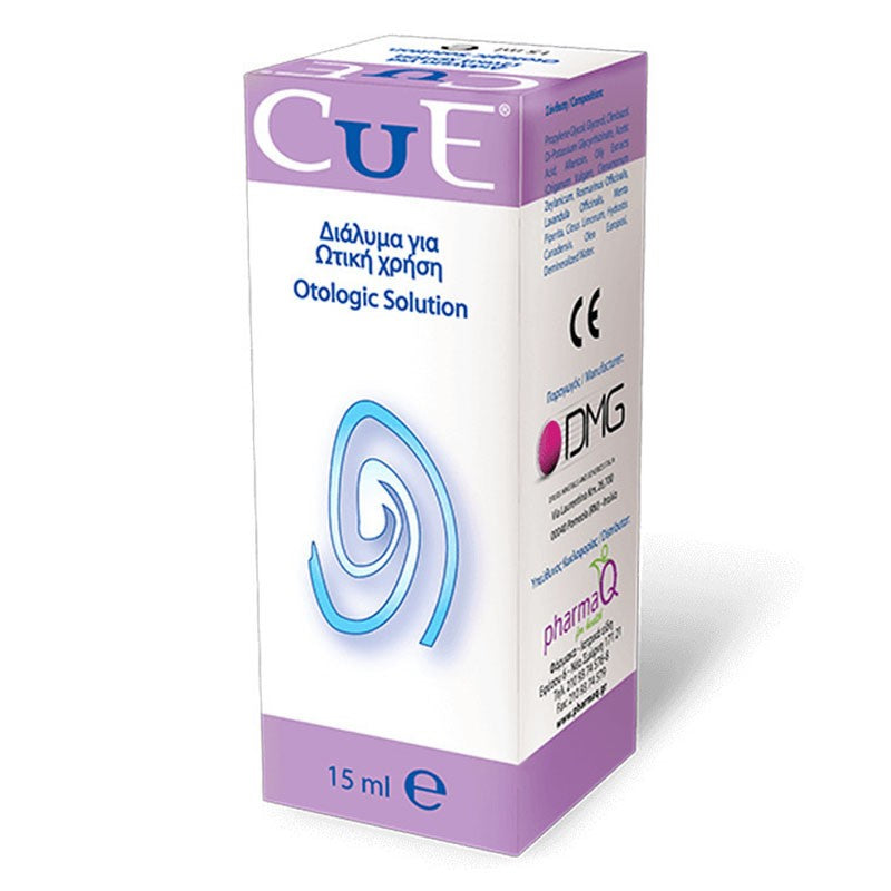 PharmaQ Cue Otic Διάλυμα Για Ωτική Χρήση 15ml 