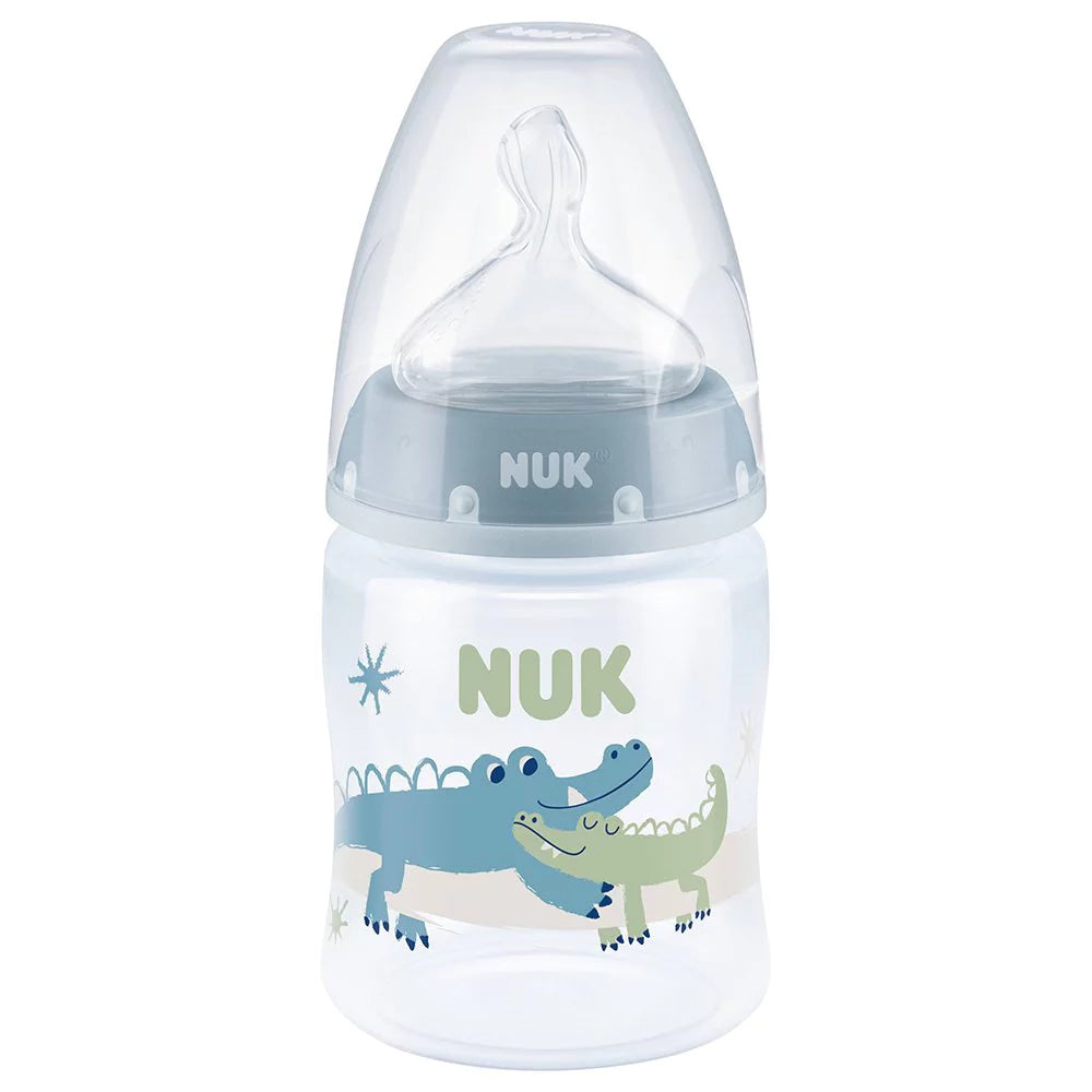 NUKFirst Choice πλαστικό με θηλή Σιλικόνης 0-6m 120ml