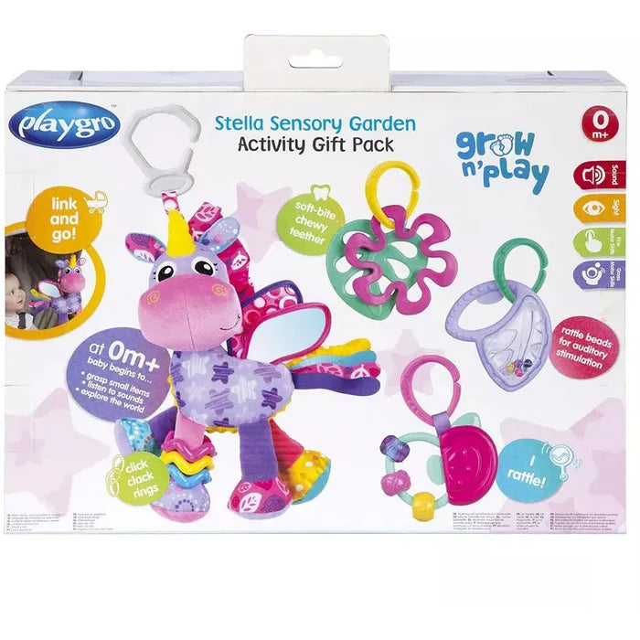 PLAYGRO Σετ Δώρου για Μωρό Stella Sensory Garden Activity Gift Pack