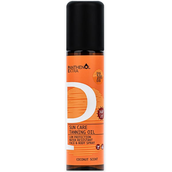 Panthenol Extra Sun Care Tanning Oil SPF 10 Αντηλιακό Λάδι Μαυρίσματος Προσώπου & Σώματος, 150ml