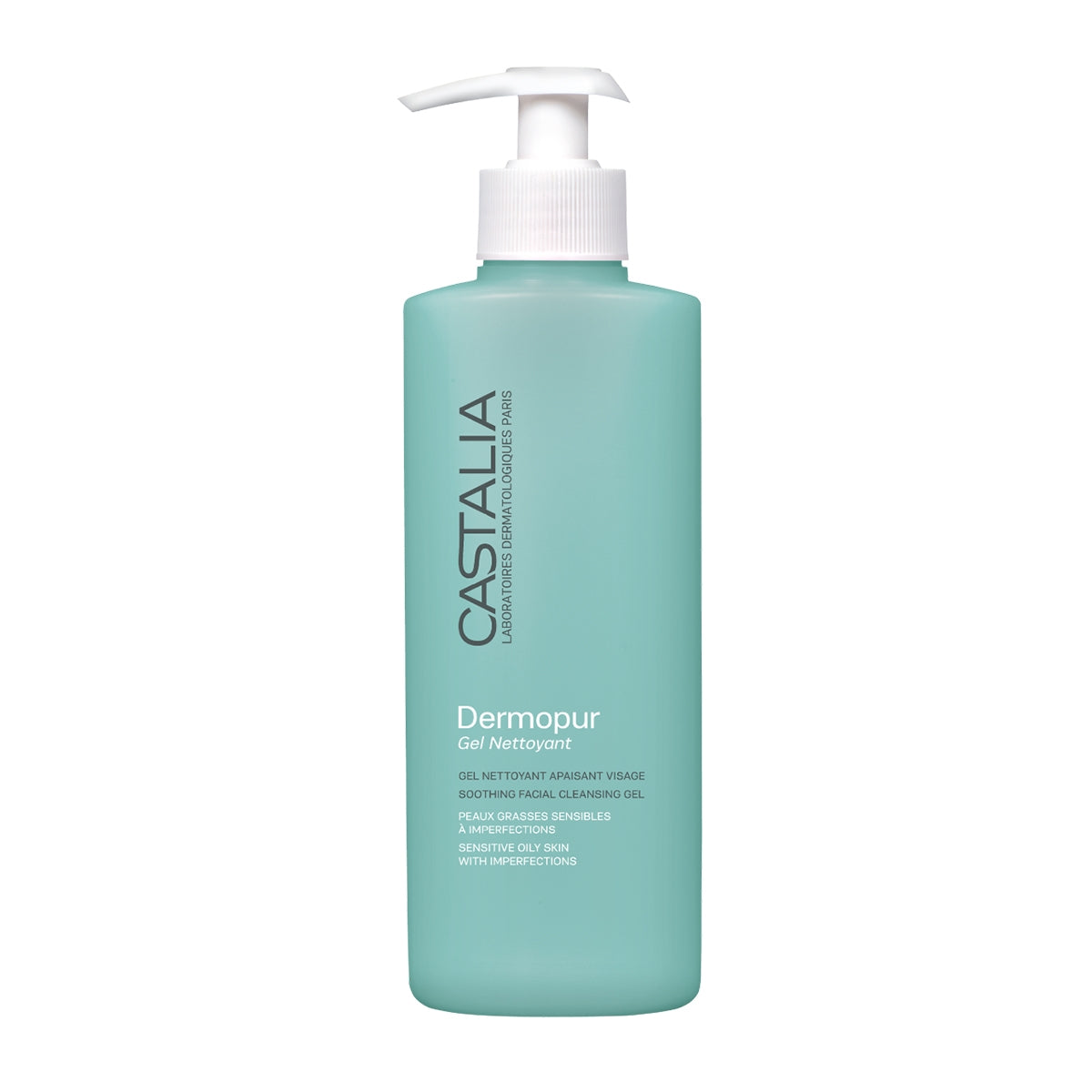 CASTALIA Dermopur Gel Nettoyant Σμηγματορρυθμιστικό Καθαριστικό Τζελ Προσώπου, 300ml
