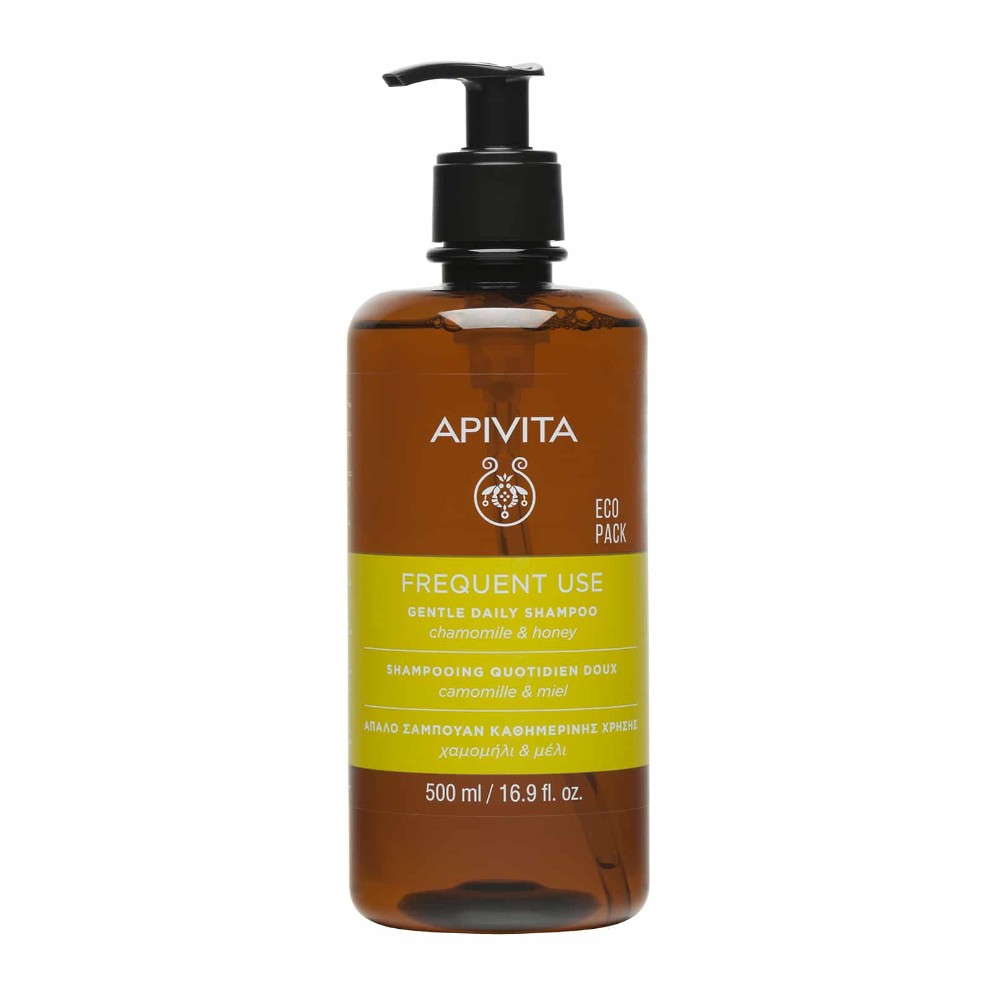 APIVITA Gentle Daily Shampoo Σαμπουάν για συχνό λούσιμο με Χαμομήλι &amp; Μέλι 500ml