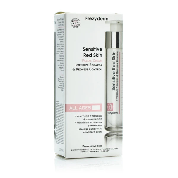 Frezyderm Sensitive Red Skin Facial Cream Κρέμα Προσώπου Καθημερινής Προστασίας του Ευαίσθητου Δέρματος, 50ml
