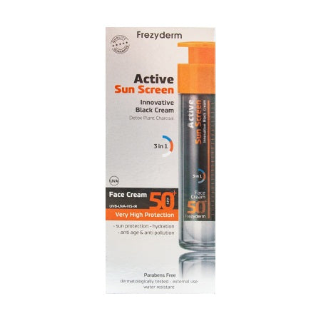 FREZYDERM Sunscreen Active Face Cream SPF50+ Ενεργή Αντιηλιακή Κρέμα Προσώπου 50ml