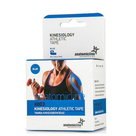 ANATOMIC LINE Tape kinesiology Athletic Tape Blue (ΜΠΛΕ) 5cm X 5m 