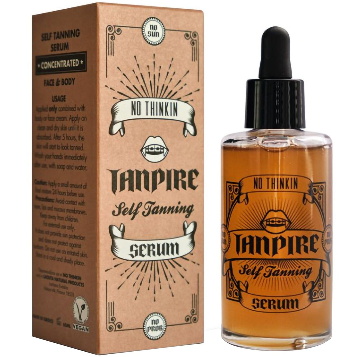 POWER HELATH Tanpire Self Tanning Serum Face &amp; Body 50ml Αυτομαυριστικός, Συμπυκνωμένος Ορός για Πρόσωπο &amp; Σώμα + ΔΩΡΟ Κρέμα σώματος ενυδατική ενυδατική κρέμα 200 ml