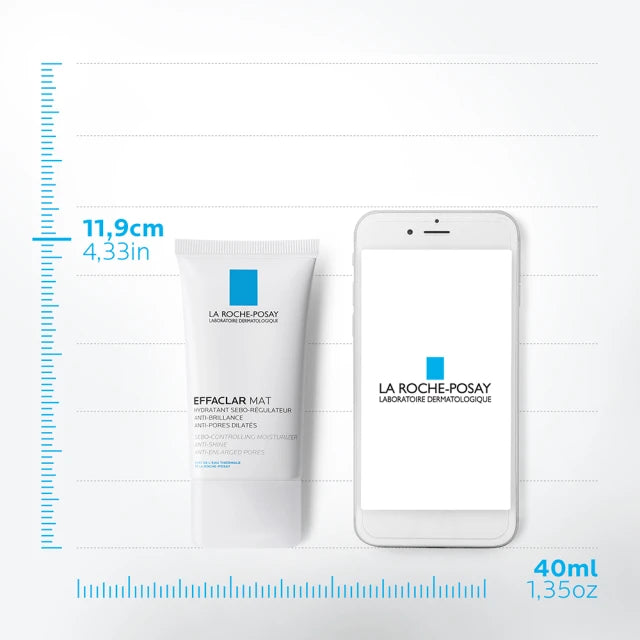 LA ROCHE POSAY Effaclar Mat, Μειώνει το Σμήγμα, Ματ Αποτέλεσμα, 40ml 