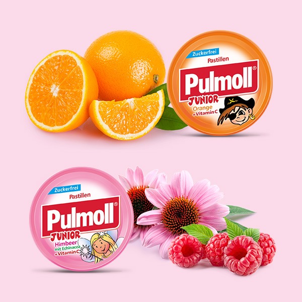 PULMOLL Καραμέλες χωρίς ζάχαρη, 45 gr 
