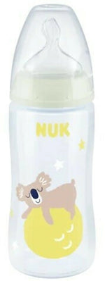 NUK First Choice Plus Night πλαστικό μπιμπερόμε θηλή σιλικόνης &Έλεγχο Θερμοκρασίας 300ml
