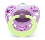 NUK Signature Night Πιπίλα Σιλικόνης που Λάμπει στο Σκοτάδι 18-36m, 1τεμ