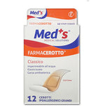 MED'S FarmaCerotto Classic Strips (2,5cm x 7,2cm) 12τμχ
