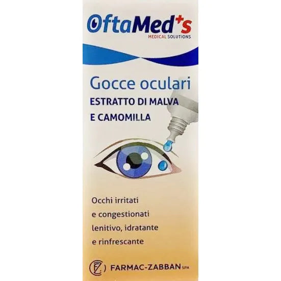 OFTA MED'S οφθαλμολογικές σταγόνες με εκχύλισμα χαμομηλιού, 10 ml