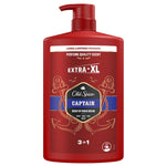 OLD SPICE Captain Extra-XL 3 in 1 Αφρόλουτρο & Σαμπουάν για Άνδρες, 1lt