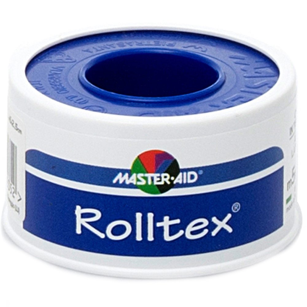 MASTER AID Rolltex Αυτοκόλλητη Επιδεσμική Ταινία 5m x 2,5cm Λευκή 1τμχ