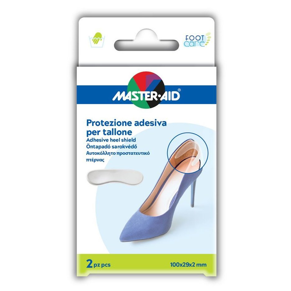 MASTER AID Adhesive Heel Shield Αυτοκόλλητο Προστατευτικό Πτέρνας One Size 2 Τεμάχια