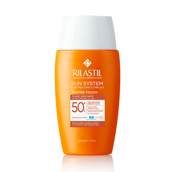 RILASTIL Sun System Water Touch Moisturizing Fluid Αντηλιακό Προσώπου Πολύ Υψηλής Προστασίας για Ματ Αποτέλεσμα SPF50+, 50m