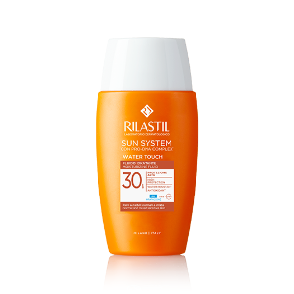 RILASTIL Sun System Water Touch Moisturizing Fluid Αντηλιακό Γαλάκτωμα Προσώπου Υψηλής Προστασίας για Ματ Αποτέλεσμα SPF30, 50ml