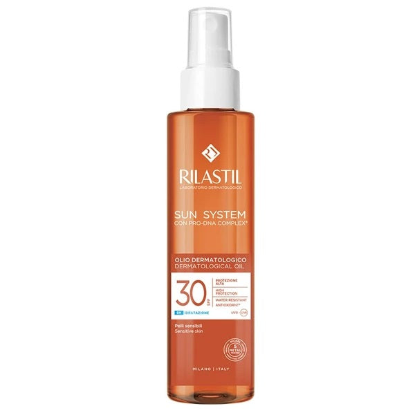RILASTILSun System Dermatological Oil Δερματολογικό Αντηλιακό Λάδι SPF30, 200ml