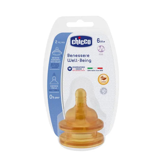CHICCO Θηλές Καουτσούκ Well- Being (2τμχ.) 