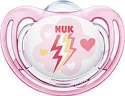 NUK Freestyle πιπίλα σιλικόνης με θήκη 6-18 m, 1 τμχ
