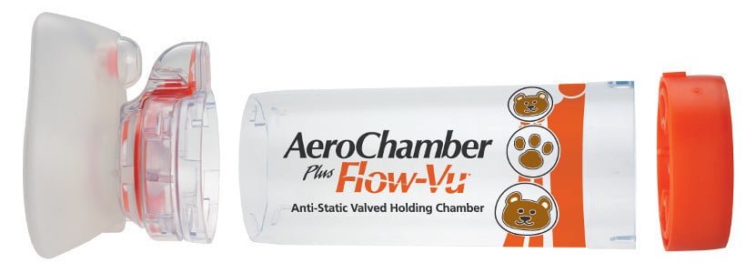 AEROCHAMBER Plus Βρεφών με επιστόμιο, Βρεφική Μάσκα 0 - 18 Μηνών 