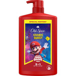 Old Spice Special Edition Super Mario Galaxy Movie Cosmic Quest 3in1 Shower Gel & Shampoo 1L