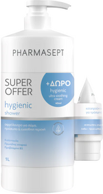 PHARMASEPT Promo με Hygienic Shower 1lt &amp; Δώρο Hygienic Ultra Soothing Cream 40ml