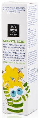 APIVITA School Kids Αντιφθειρική Λοσιόν για τα Μαλλιά με Neem Oil 150ml