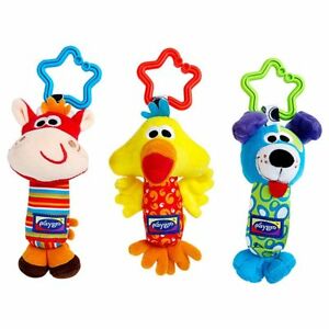 PlayGro Tinkle Trio Τριπλό Παιχνίδι Καροτσιού 0+ (3 τμχ) 