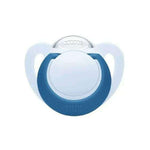 NUK Star Πιπίλα Σιλικόνης 18-36 μηνών με Θήκη & Κρίκο 1τμχ