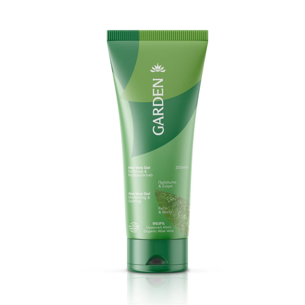 GARDEN OF PANTHENOLSAloe Vera Gel Ενυδατικό & Καταπραϋντικό για Πρόσωπο και Σώμα, 200ml