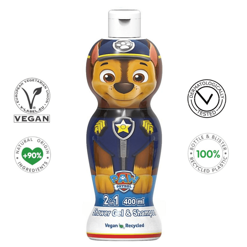 PAW PATROL 2 σε 1 Παιδικό Αφρόλουτρο &amp; Σαμπουάν, 400ml