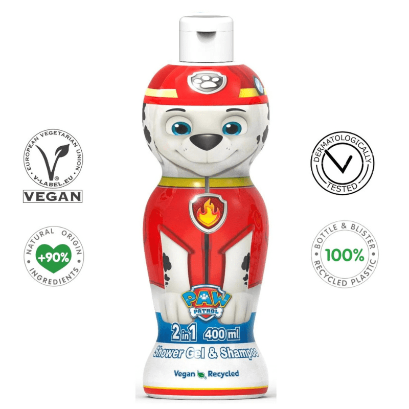 PAW PATROL 2 σε 1 Παιδικό Αφρόλουτρο &amp; Σαμπουάν, 400ml