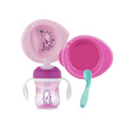 CHICCO Σετ Φαγητού (Πιάτο/Μπωλ – Ποτήρι – Σετ Κουτάλι) 6m+ Ροζ
