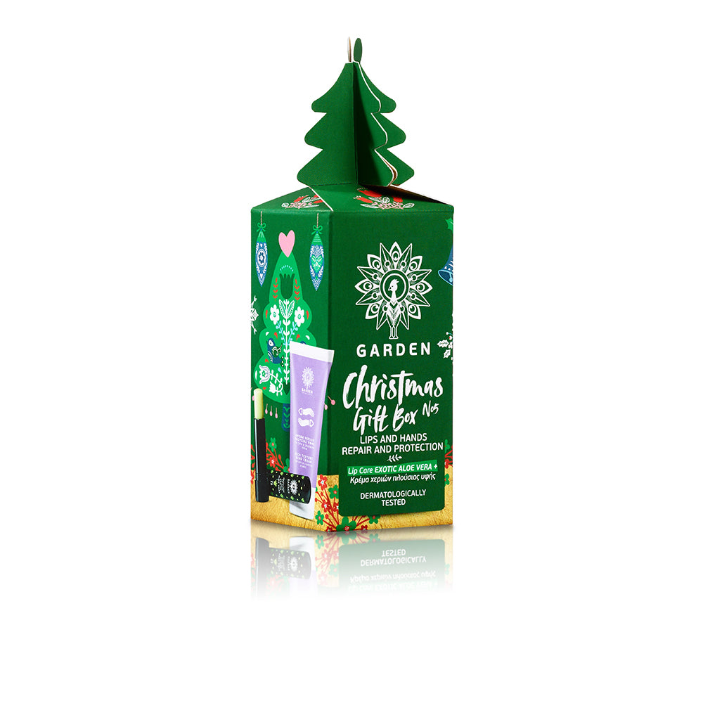 GARDEN OF PANTHENOL christmas box (κρέμα χεριών + lip care)