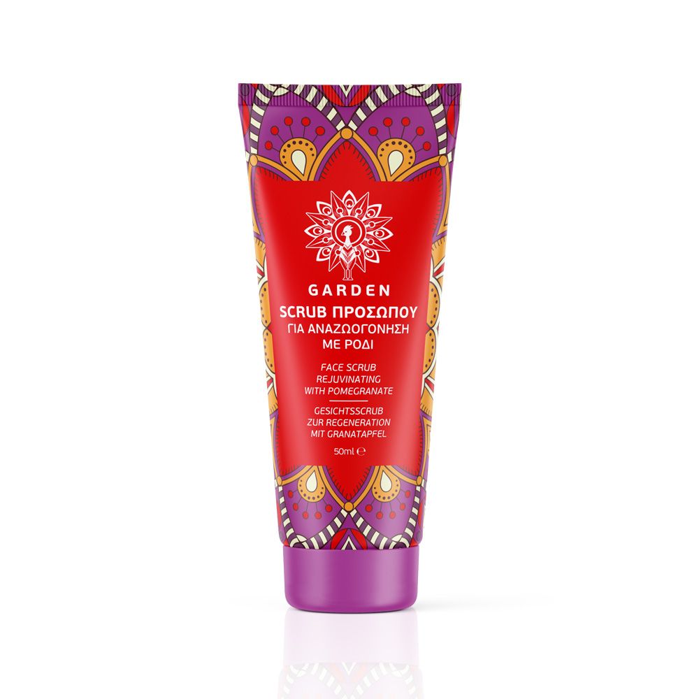 GARDEN OF PANTENOLS Face Scrub Revitalizing Pomegranate, scrub με ρόδι 50ml 