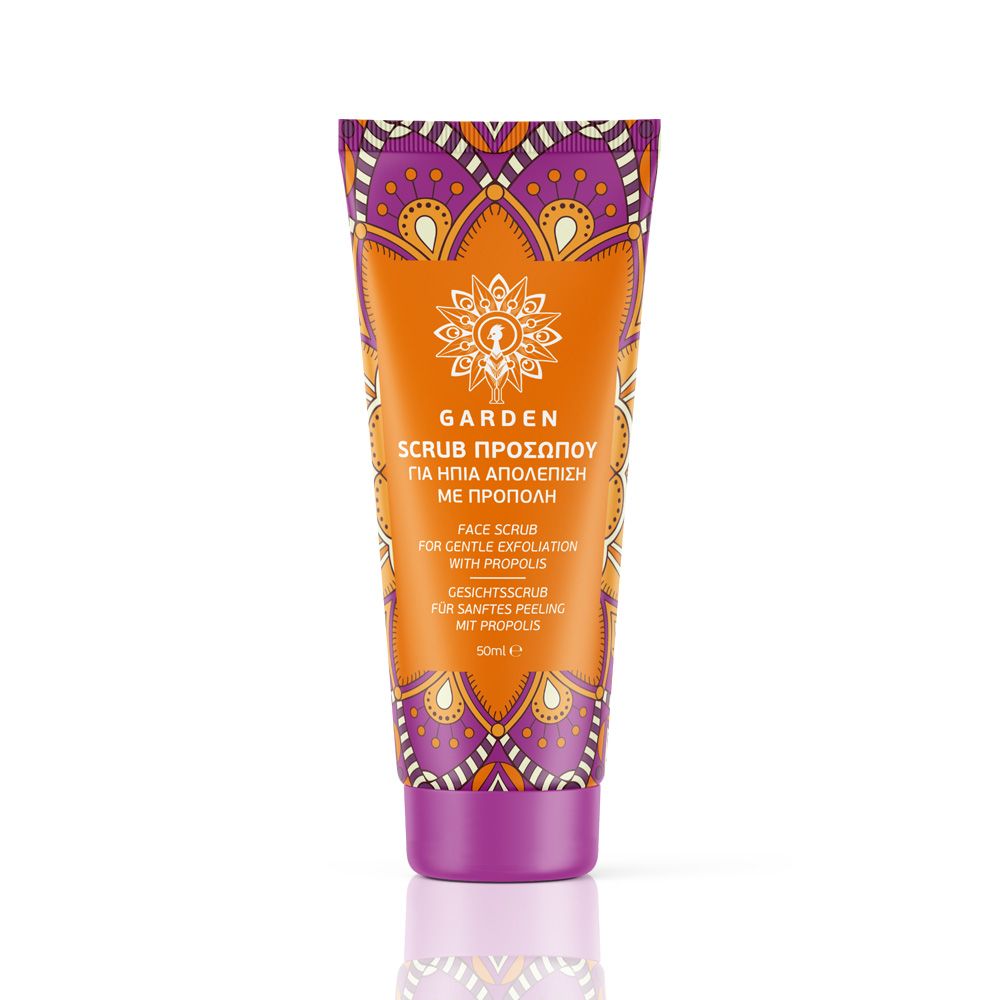 GARDEN OF PANTHENOLS Face Scrub Nourishing Propolis, scrub με πρόπολη 50ml 