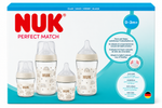 NUK Perfect Match Σετ 4 Γυάλινων Μπιμπερό Anti-Colic 0-3m+ Λευκό