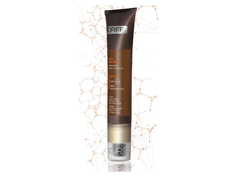 KORFF Sun Secret Protective and Anti-age Sun Fluid Κρέμα Προσώπου SPF30 40ml 