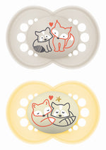 MAM Ορθοδοντικές Πιπίλες Σιλικόνης Day & Night 16+ μηνών, 2τμχ