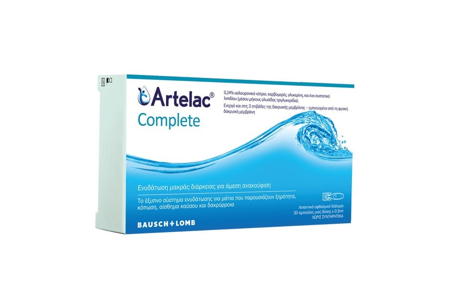 Bausch & Lomb Artelac Complete Λιπαντικό Οφθαλμικό Διάλυμα σε σταγόνες, 10ml