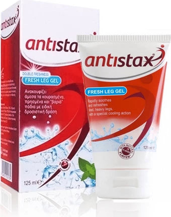 ANTISTAX Cooling Fresh Leg Gel ,Δροσιστικό Τζελ για Κουρασμένα πόδια , 125 ml 