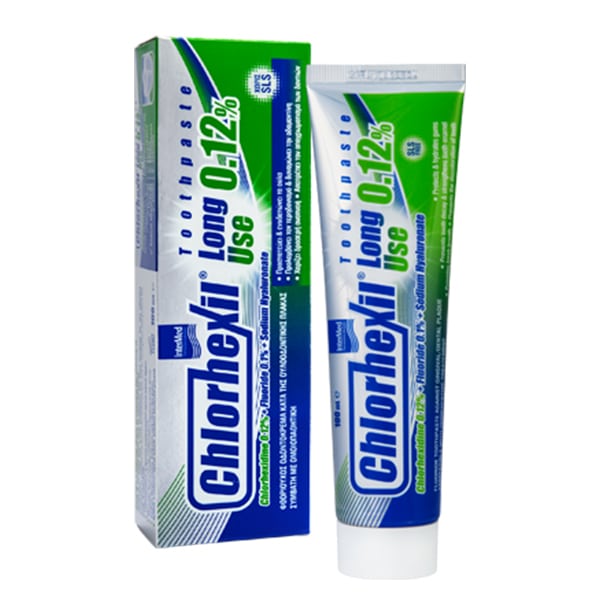 INTERMED Chlorhexil 0,12% Οδοντόκρεμα Long Use Κατά της Ουλοοδοντικής Πλάκας 100ml